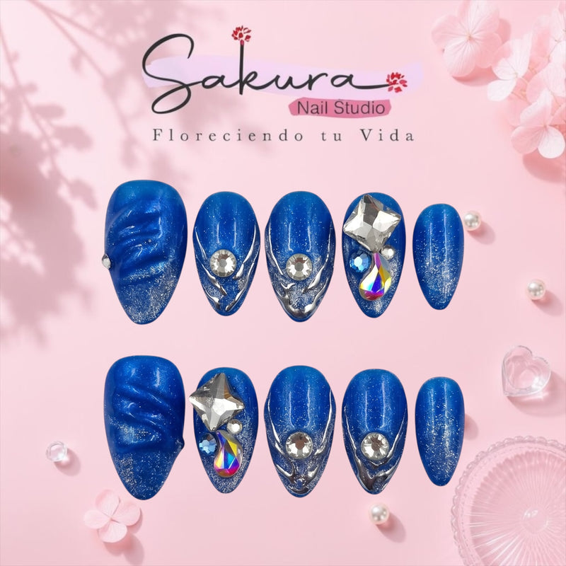 Azul con diamantes S