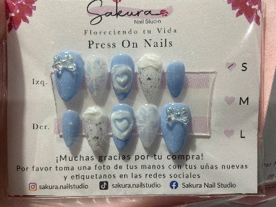 Azul pastel navideñas S