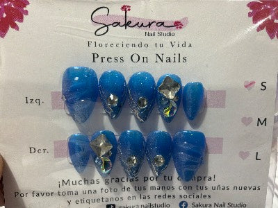 Azul con diamantes S
