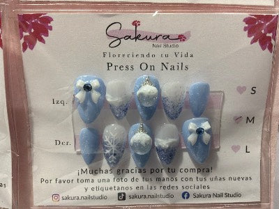 Azul navideñas con esfera M